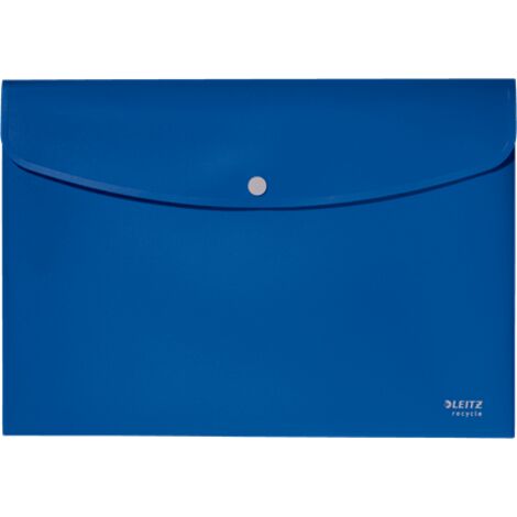 SOBRES POLIPROPILENO OPACO A4 CON BROCHE BOTON RECYCLE AZUL LEITZ 46780035