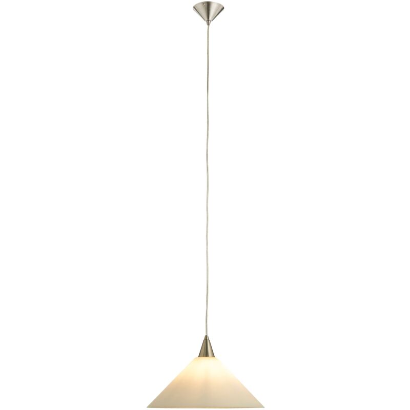 Image of Lindby - Sobria lampada a sospensione di vetro Petra - bianco