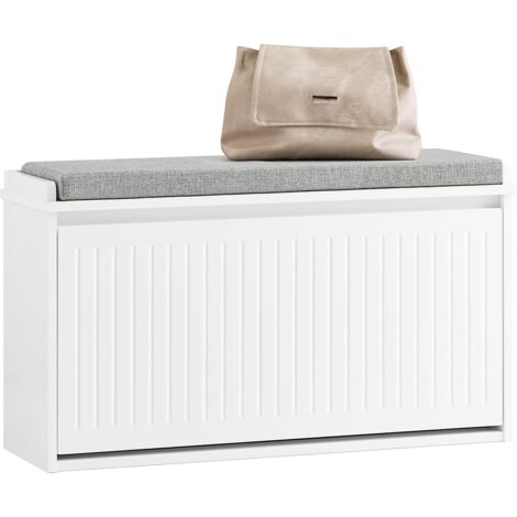 Banc à Chaussures 80x24x45 Cm – Chêne – Neuf – Rangement Pour Entrée