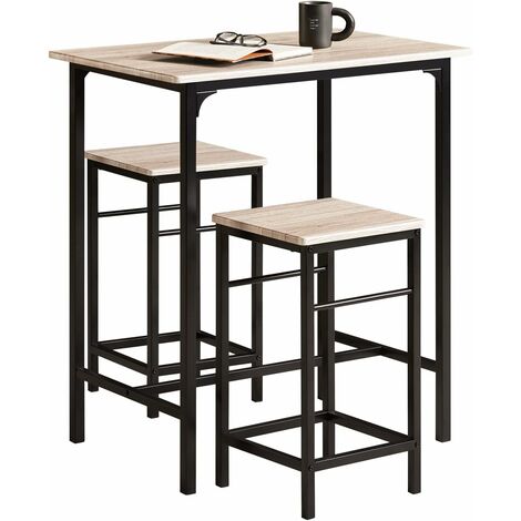 SoBuy Wood Kitchen Patio Dining Furniture,Table & Stools,OGT10-N