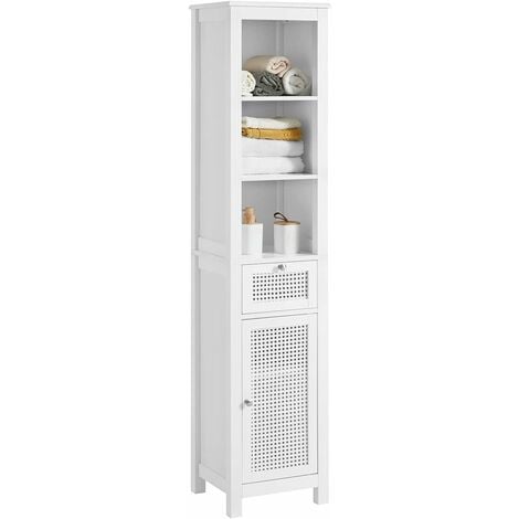 SoBuy Bathroom Tall Cabinet Bathroom Cabinet, BZR36-W