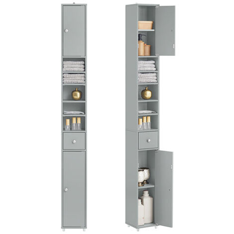 SoBuy Bathroom Tall Cabinet Cupboard Bathroom Cabinet Storage Cabinet,BZR34-HG