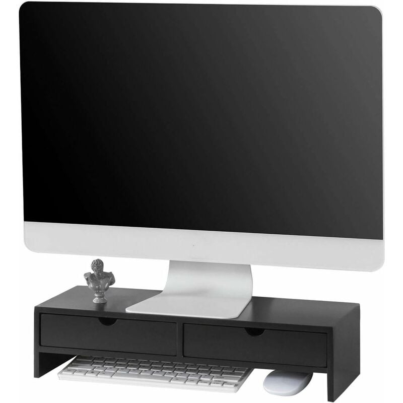 Réhausseur d'écran Support de Moniteur écran Ergonomique Support pour écran d'ordinateur Universal Sobuy BBF02-Sch