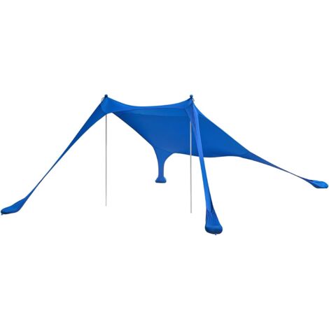 SoBuy Beach Tent Sun Shelter Beach Shelter Canopy Portable Beach Sun Shade with 2 Aluminum Poles,OZT01-DB