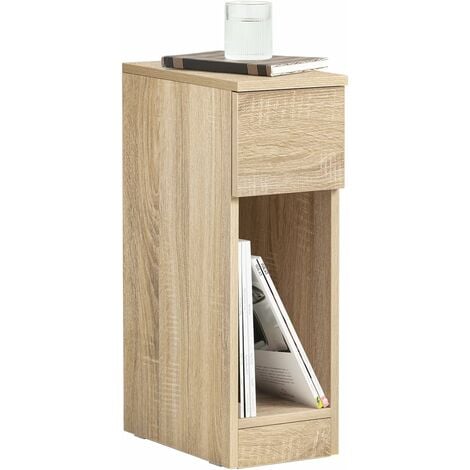 SOBUY Bedside Table Nightstand Side Table End Table Sofa Table Telephone Table Lamp Table,FBT111-WN