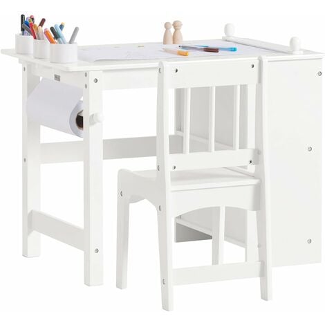 SoBuy Children Desk and Chair Set,KMB60-W