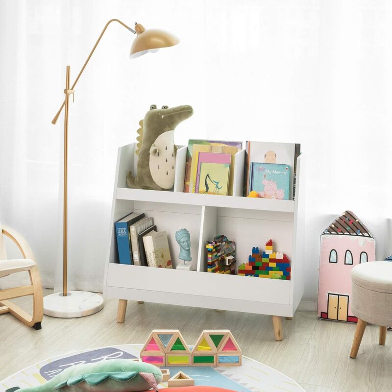 Children Kids Bookcase Book Shelf Storage Display Rack Organizer