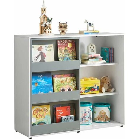 SoBuy Children Kids Bookcase Book Shelf Toy Shelf Storage Display Shelf, KMB33-W
