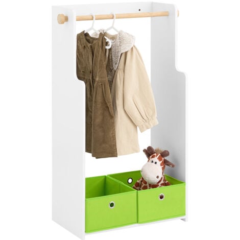 SoBuy Children Kids Clothes Rack Wardrobe Closet,KMB109-W