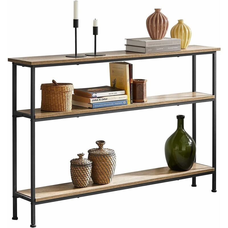 Sobuy - Console Table Hall Table with 3 Shelves,FSB49-PZ