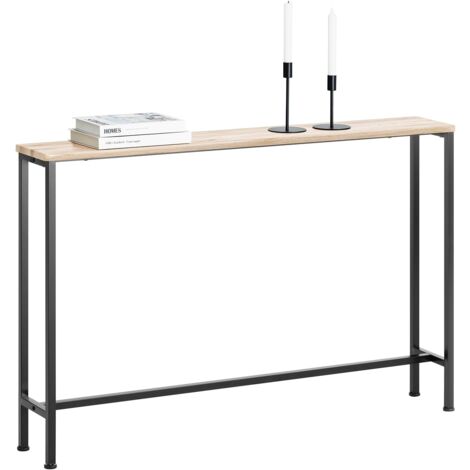 SoBuy FSB19-XL-Z Vintage Konsolentisch Metall Flurtisch Dekotisch Sideboard Beistelltisch BHT ca. 120x80x20cm