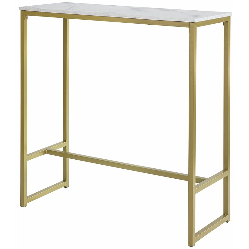 

SoBuy FSB34-G Mesa de Entrada Recibidor Mesa de Consola Dorado 100 x 106 x 40 cm ES