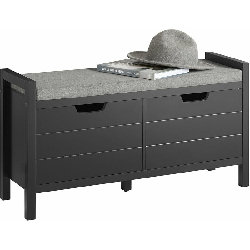 

SoBuy FSR63-SCH Zapatero Banco con 2 Puertas para Guardar y Ordenar ES