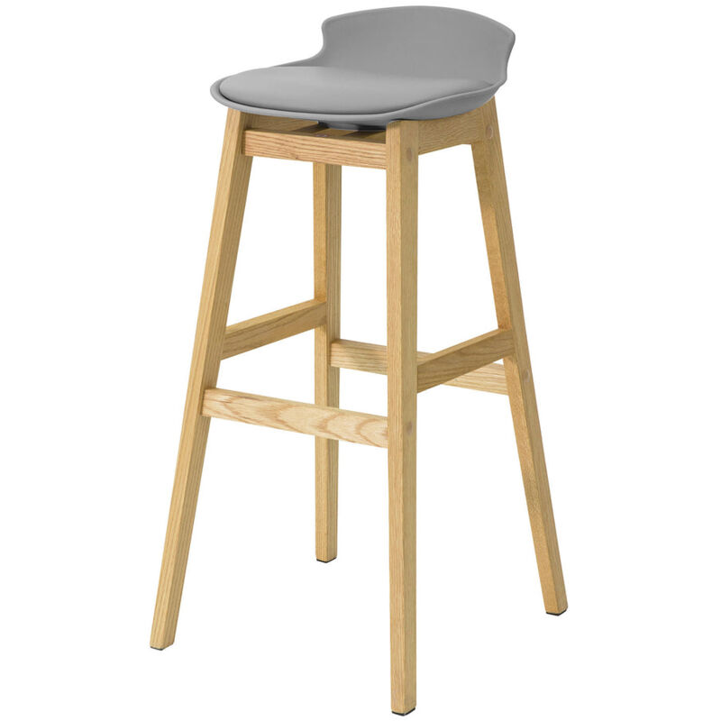 

FST79-HG Taburetes de Bar Barra Patas de Madera H 87 cm ES - Sobuy