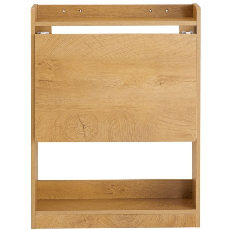 SoBuy Bureau Gamer Pliable avec Rangement, Table Multifonctionnelle Rabattable en Bois Naturel