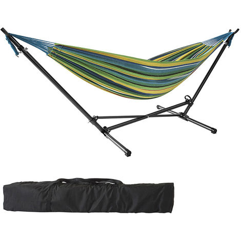 Sobuy Hammock With Metal Frame Standing Swing Hammock Swing