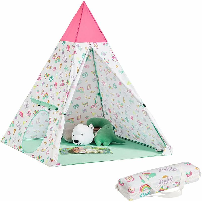 Indoor Outdoor Children Play Tent Foldable Children Tent with Portable Bag,OSS06 - Sobuy