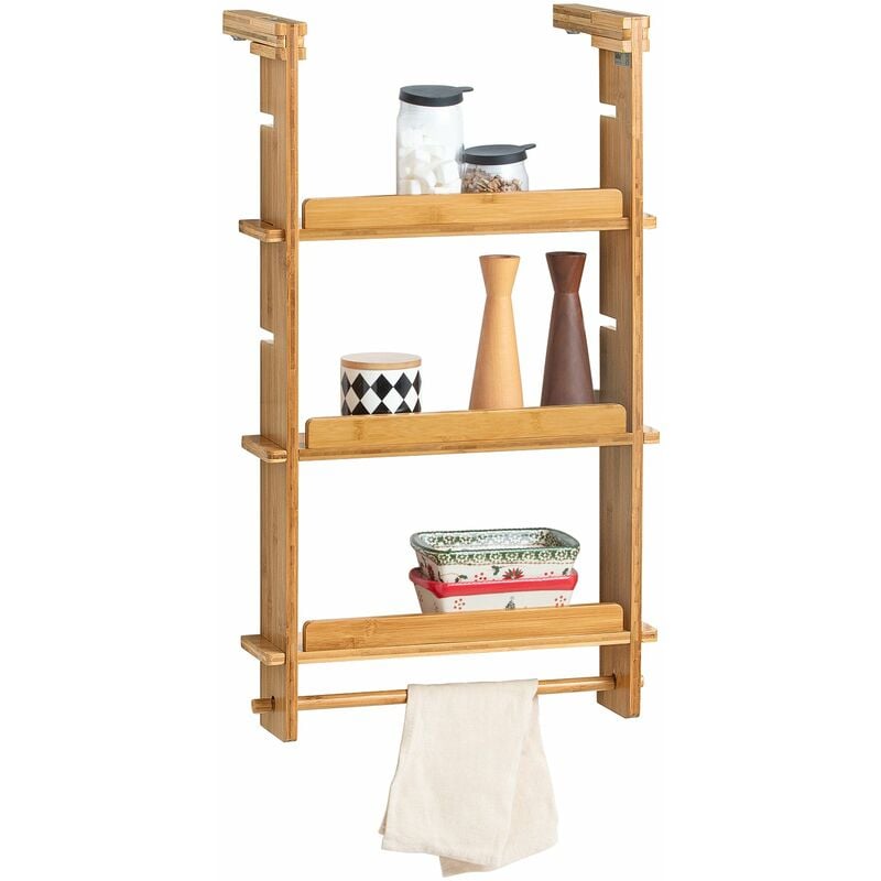 

SoBuy KCR03-N Especiero de Cocina,Práctico Organizador de Especias, frigorífico Colgador, 42x10x73 cm,ES