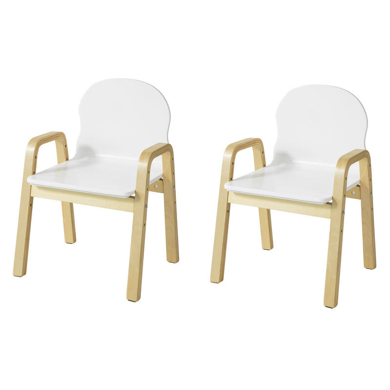 

KMB24-Wx2,Set de 2 Sillas Infantiles Silla para Niños con 4 Alturas de Asiento Diferentes 23-35 cm ES - Sobuy