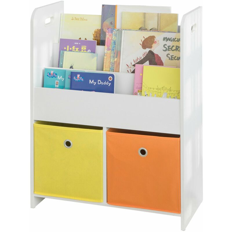 

SoBuy KMB27-W Librería estándar Infantil Organizador de Juguetes y Libros para Niños 58 * 27 * 76 cm ES