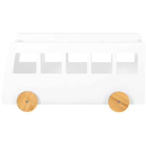 SoBuy KMB41-W Kinderregal Aufbewahrungsregal für Kinder Bücherständer Spielzeugregal Bücherregal Kinder BHT ca.: 68x33x43cm
