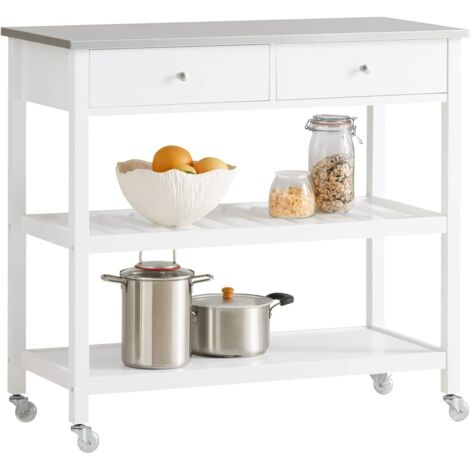 SoBuy Küchenwagen,Flurschrank,Konsolentisch,FKW47-W