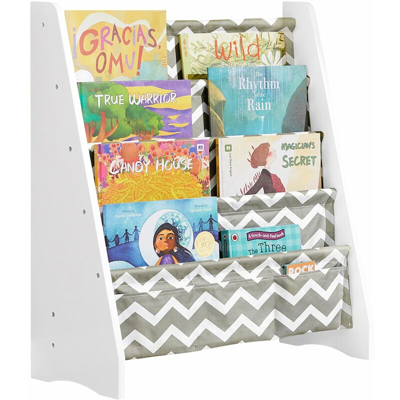 Sobuy Libreria Montessoriana Per Bambini Scaffale A 4 Livelli Porta...