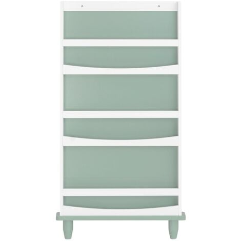 SoBuy Libreria portariviste per bambini Libreria salvaspazio Verde 64x12x120cm KMB93-GR