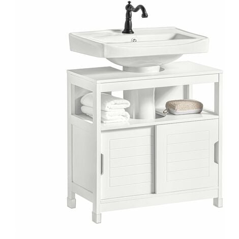 Organizer Sottolavello Cucina 2 Livelli, Organizzatore Sotto il Lavandino  con 2 Maniglie, Scorrevole Scaffale Portaoggetti con 4 Ganci e 2 Tazza  Appesa, Estraibile Cassetti per Bagno (Bianco-2Pezzi) : : Casa e  cucina