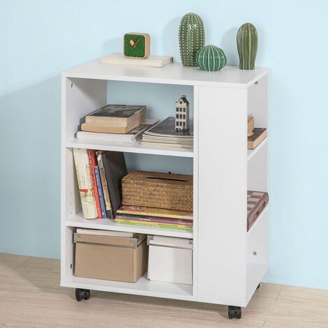 SoBuy Office Storage 3 Tiers Storage Bookcase Side Table,FBT68-W