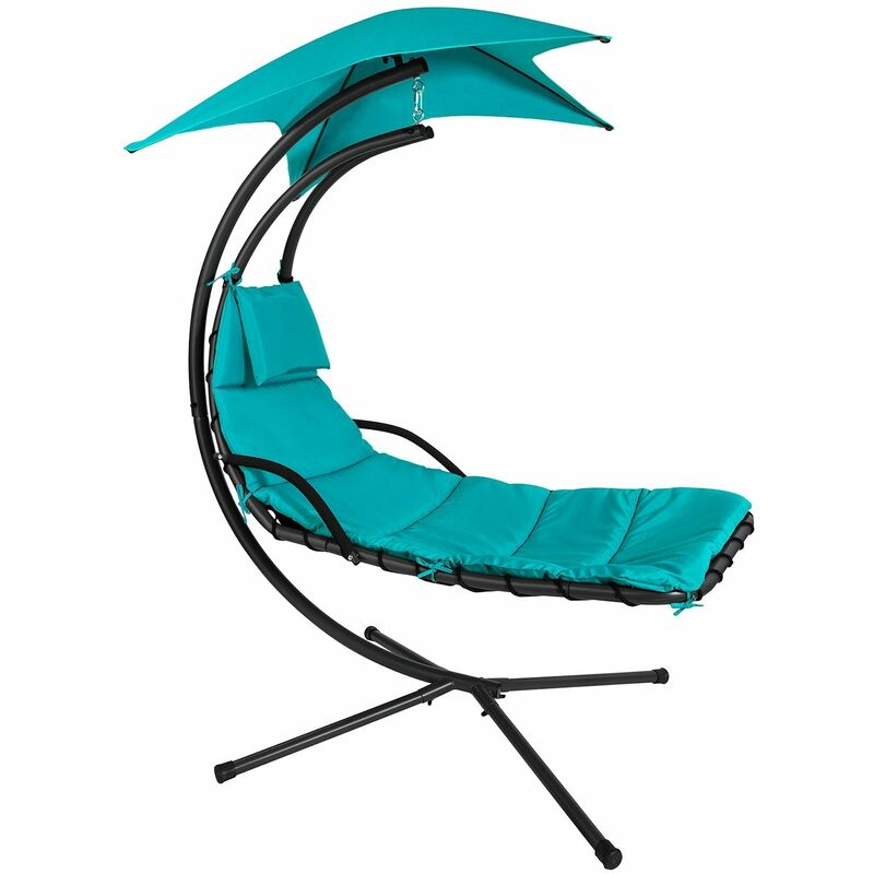 

SoBuy OGS39-TB Tumbona Colgante con toldo sillón balancín jardín,ES (OGS39-TB)