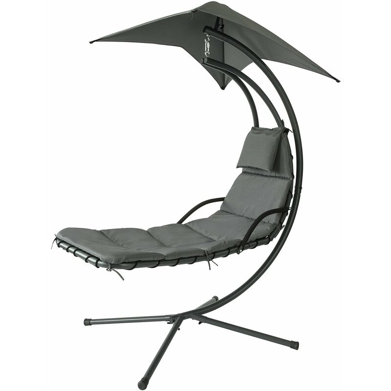 

OGS39-SG Tumbona Colgante con toldo sillón balancín jardín,ES - Sobuy