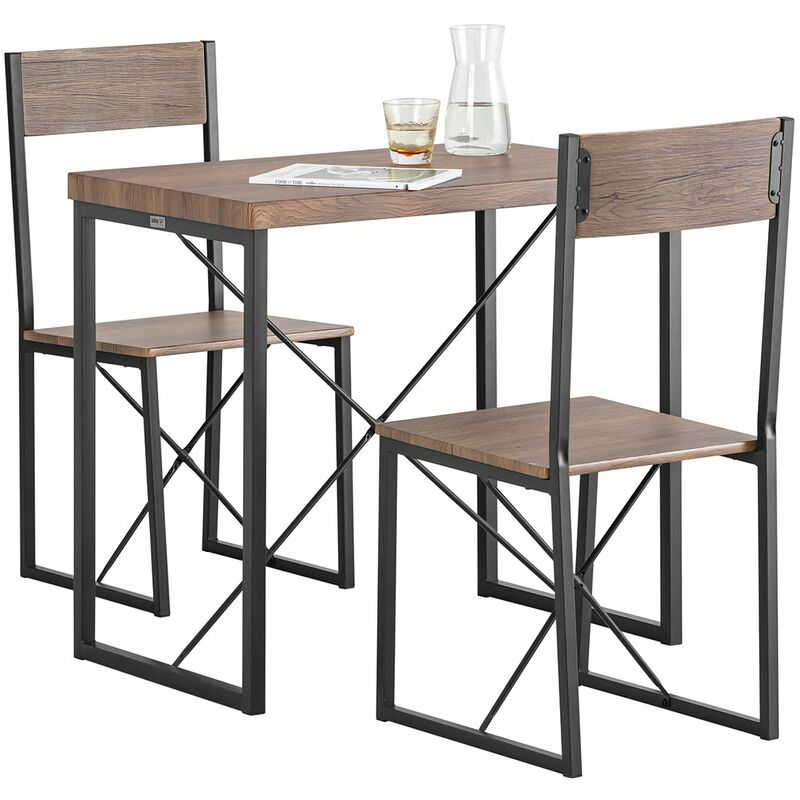 

SoBuy OGT19-N Juego de Mesa y 2 Sillas para Comedor Sala Cocina ES