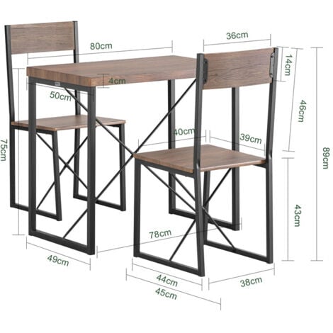 So Ogt19 N Juego De Mesa Y 2 Sillas Para Comedor Sala Cocina Es Sillas Para Comedor Sala Cocina
