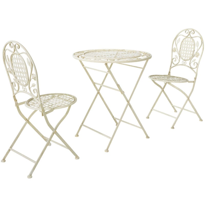 

SoBuy OGT35-W Juego de Mesa Plegable y 2 Sillas de Terraza para Exterior ES