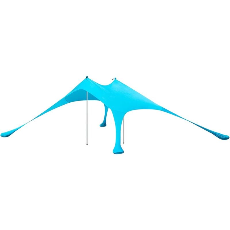 OZT01-HB Abri de Plage Lycra Polyester UPF30, Tente de Plage Portable, Parasol de Plage, Ombre Tente, Auvent de Plage avec Sac de Transport, pour