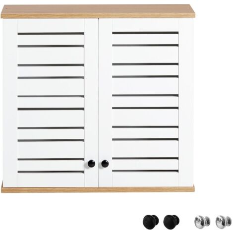 En.casa] Appendiabiti Da Parete Con Scomparto Chiuso E Vani Aperti Mensola Attaccapanni A Muro Con