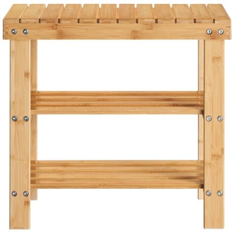SoBuy Portascarpe, scarpiera da ingresso, bambù, ,Anti-scivolo,FSR02-K-N, IT