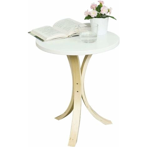 main image of "SoBuy Round Coffee Side Table Bedside Table,Easy Assembly,FBT29-W"