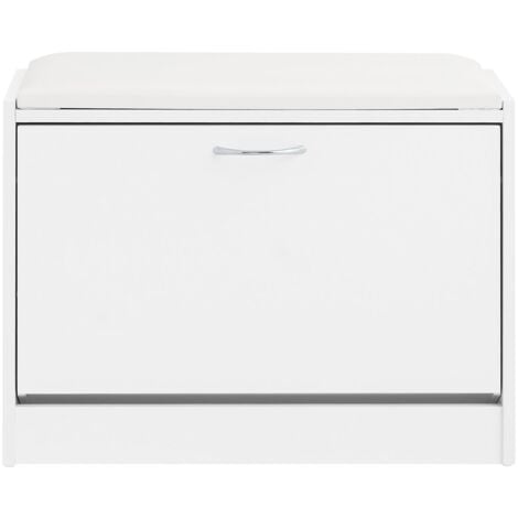 SoBuy Scarpiera salvaspazio Slim, portascarpe salvaspazio Regolabili, L97P28A46  cm, Bianco, FSR62-W