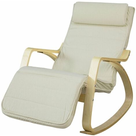 Sedia Dondolo Per Allattamento.Sobuy Sedia A Dondolo Per Allattamento Poltrona Relax Chaise Longue Fst16 W