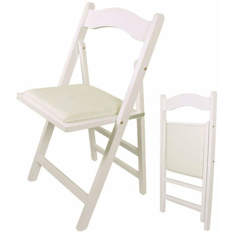 SoBuy Set Tavolino Pieghevole da Balcone con 2 sedie Pieghevoli Rotondo Stile Vintage Bianco OGT33-W