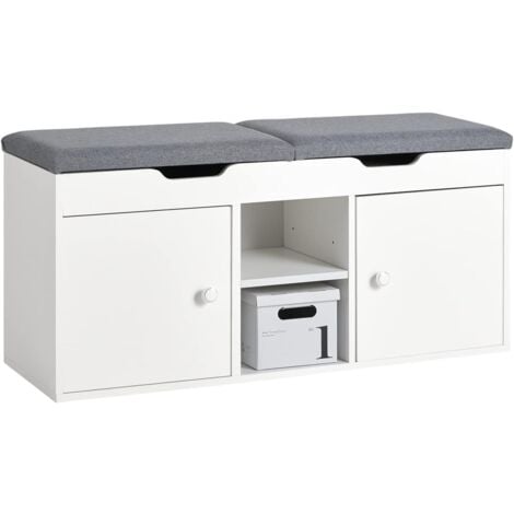 SoBuy Shoe Rack Shoe Bench Shoe Cabinet,FSR96-W