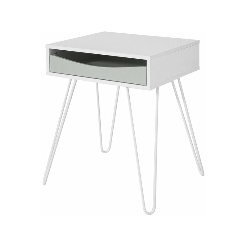 Sobuy - Side Table End Table Bedside Table, Coffee Table Bed Sofa Side Table,FBT82-W