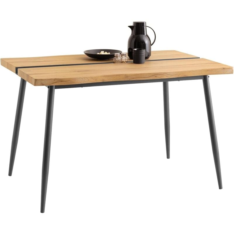SoBuy Table de Salle à Manger, Table à Manger, Table à Dîner, Table de Repas, Table d’Étude, Table de Cuisine, pour Bureau, Salon, Restaurant, 120 x
