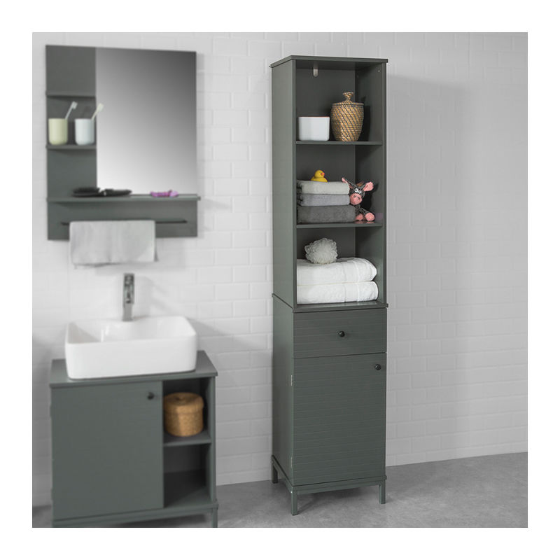 SoBuy Tall Bathroom Storage Cabinet with 3 Shelves 1 
