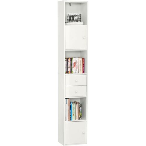 SoBuy Tall Cabinet Bathroom Shelf Bathroom Storage Cabinet,STR10-W
