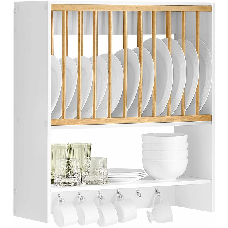 Wall Mounted Kitchen Plate Cup Rack,KCR09-W - Sobuy