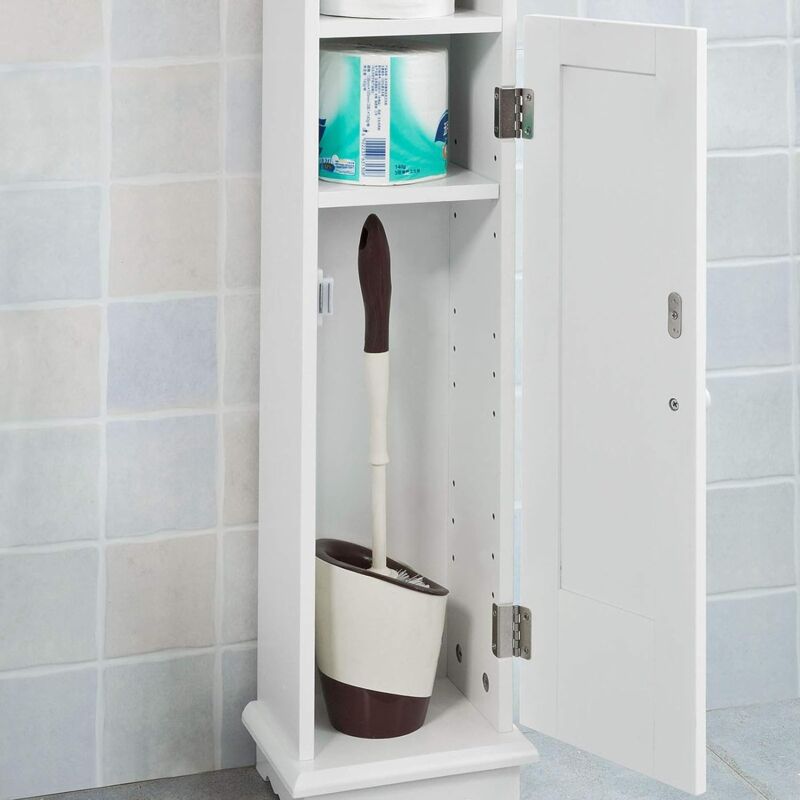 Sobuy Wooden Bathroom Toilet Paper Storage Cabinet Frg177 W