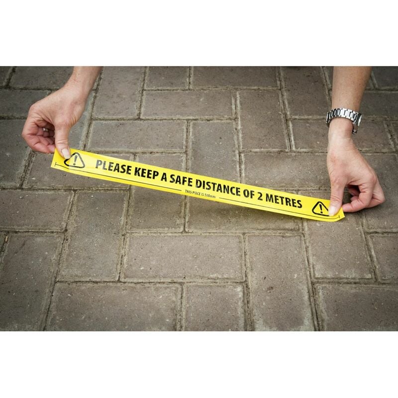 Social Distancing Floor Marking Gaffa Tape pvc Hazard Warning Roll 32m Safety